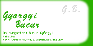 gyorgyi bucur business card